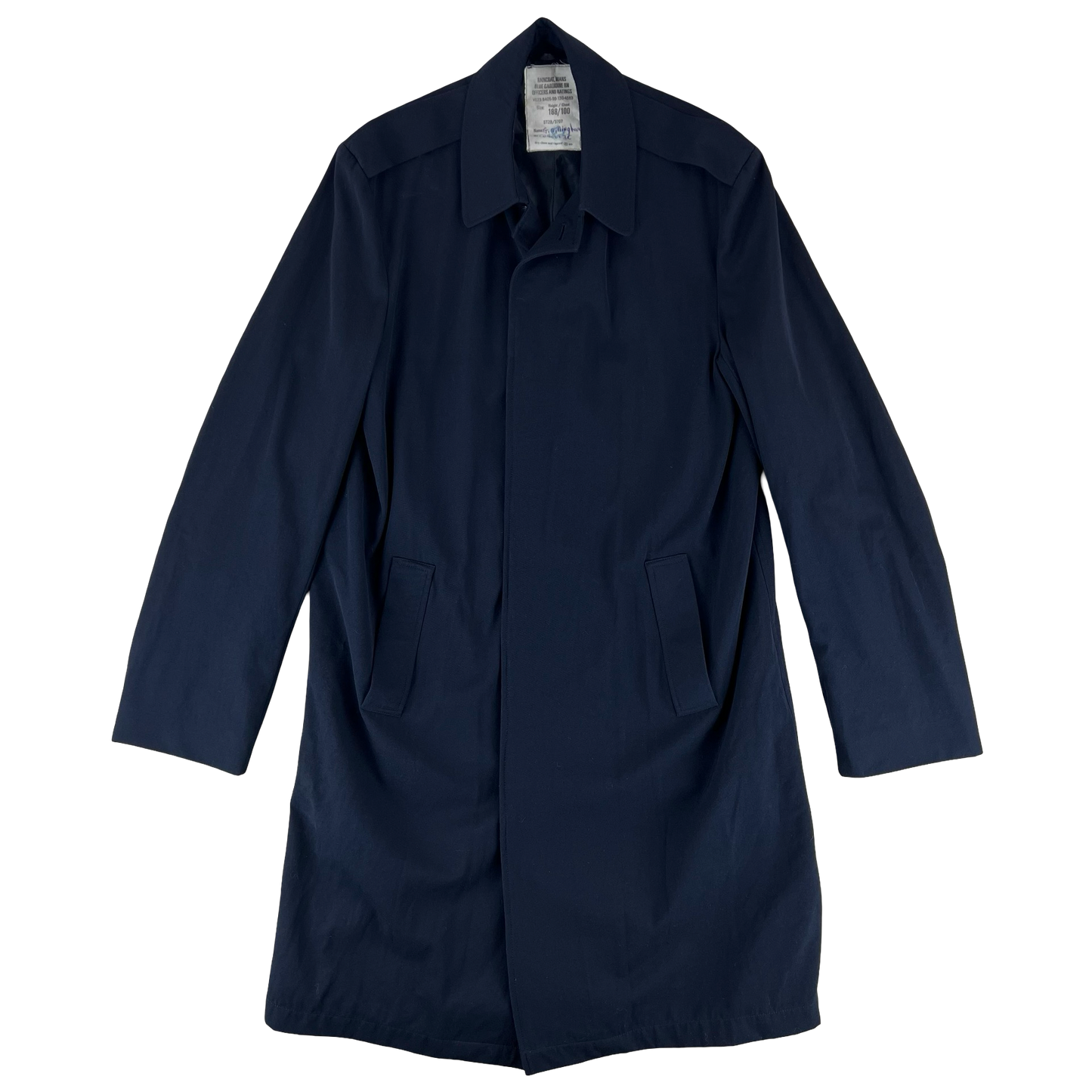 British Royal Navy Officer's Raincoat Mac Coat - Medium 188/100