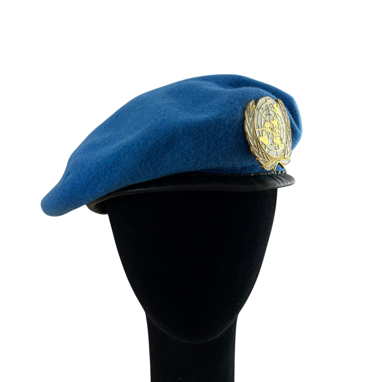 British Army Beret UN Blue w/ Badge - Medium 58cm