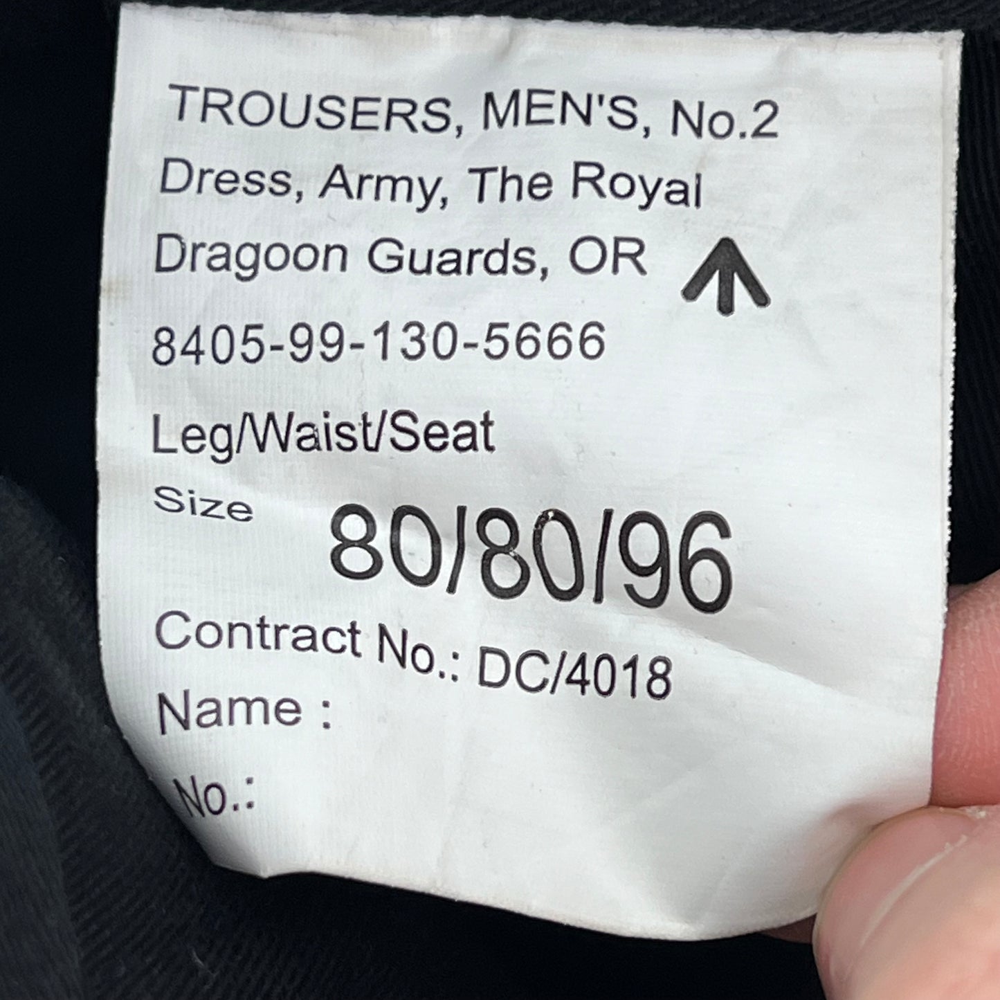 British Army Royal Dragoon Guards No. 2 Dress Trousers - W31 L29
