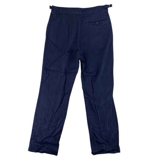 British Royal Navy Cotton Working Dress Trousers - W33 L31
