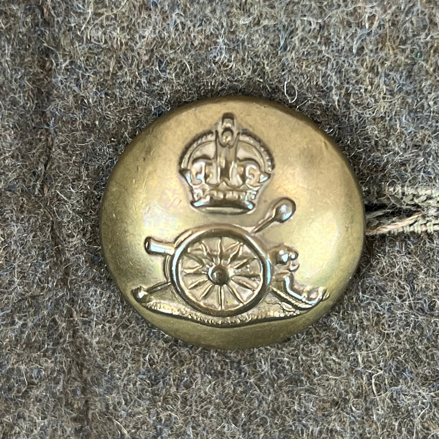 British Army WW2 1940 Pattern Wool Greatcoat - Royal Artillery - Large SIZE 9