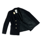British Royal Navy Women's WRNS Diagonal Serge Black Blazer - Medium 178/100
