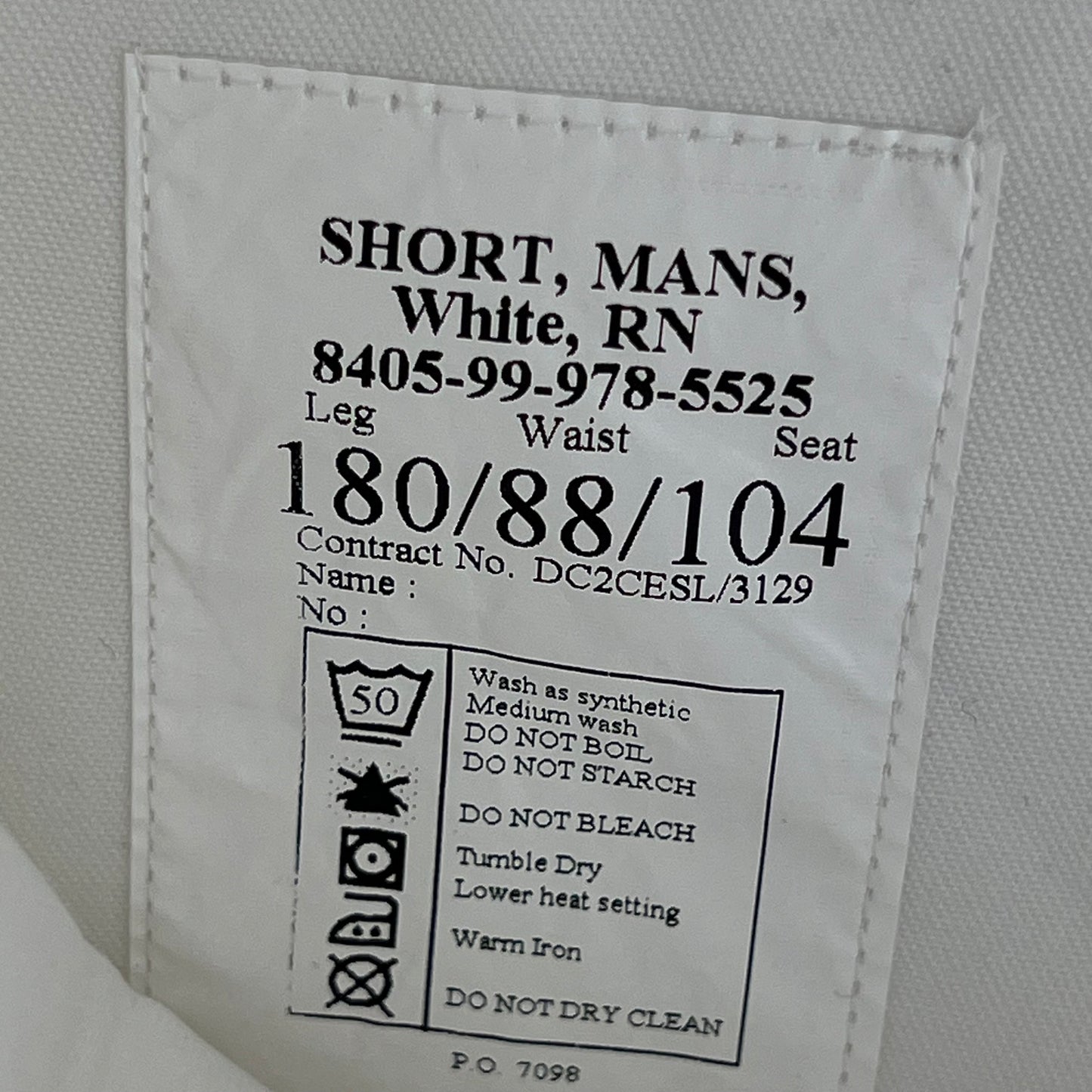 British Royal Navy White Dress Shorts - W34 180/88