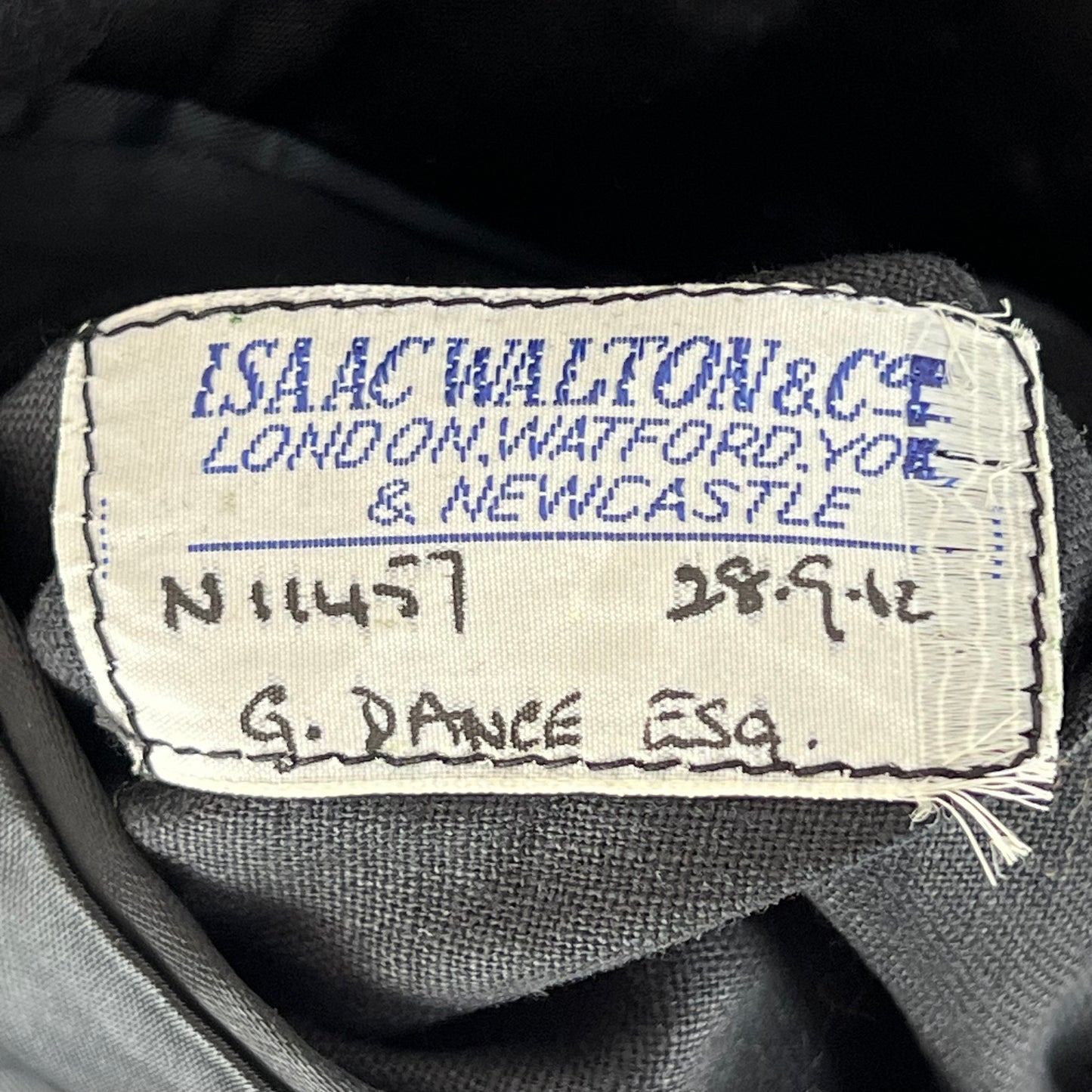 British Merchant Navy 60s Black Dress Blazer Jacket - Large