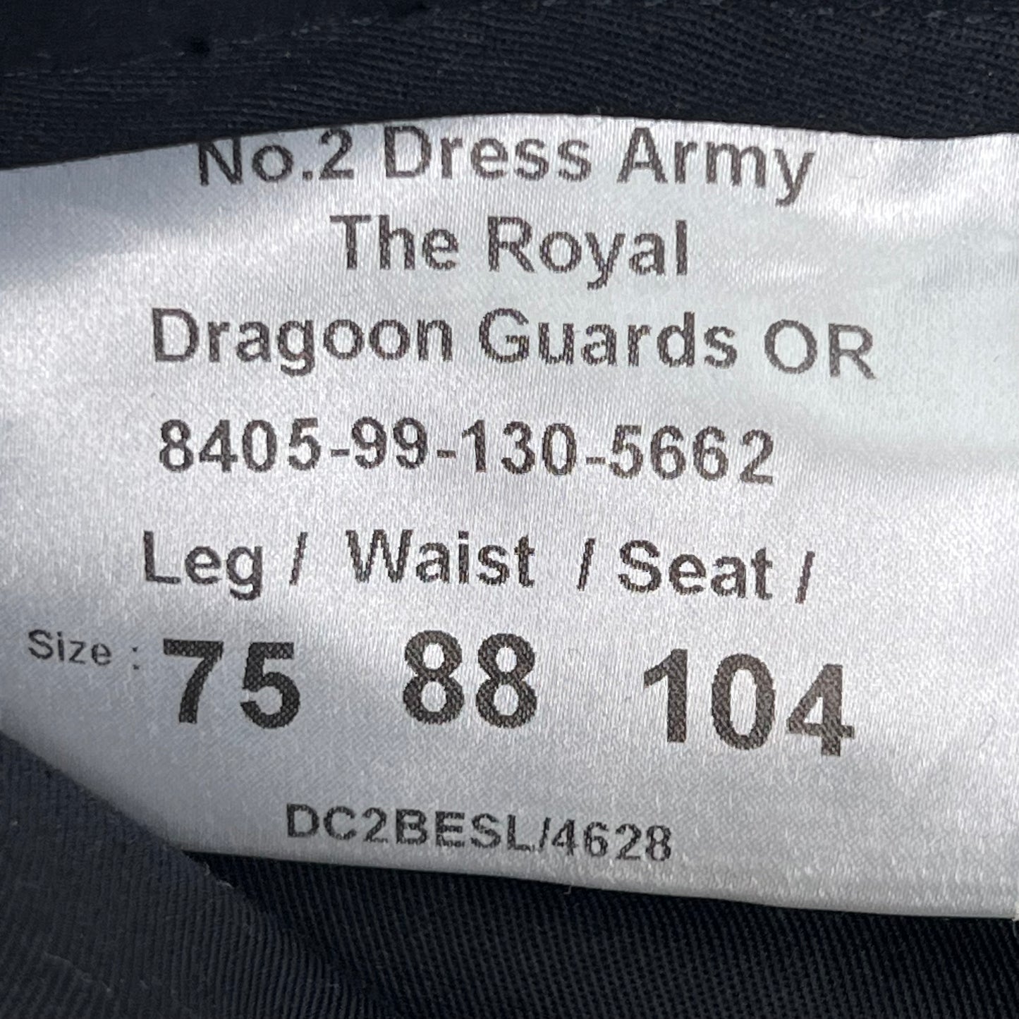 British Army Royal Dragoon Guards No. 2 Dress Trousers - W34 L29