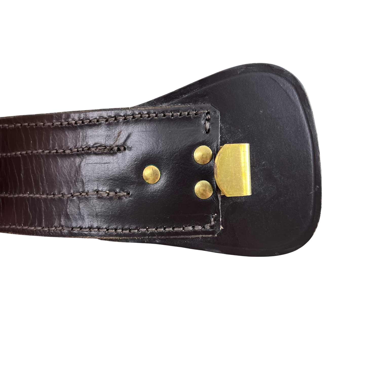 British Army Dark Brown Leather Belt - X Large Size 5