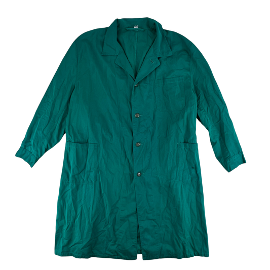 Austrian Army Green Blue Chore Coat - X Large 116-120 III/IV