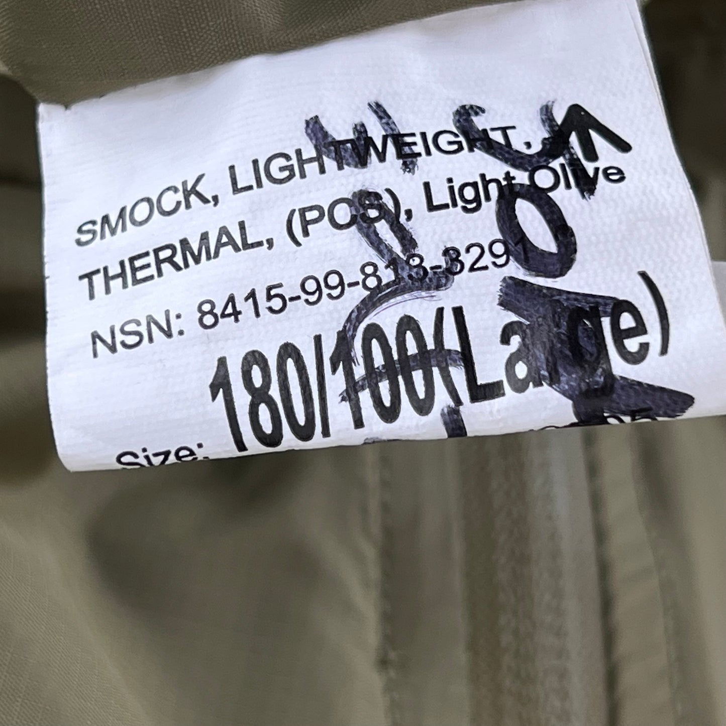 British Army Thermal Buffalo Pullover Smock - Large