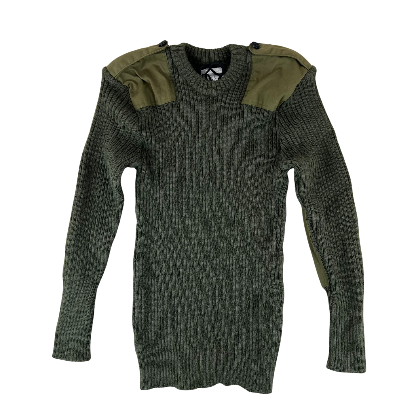 British Army Olive Green Pullover Jumper - Rifles - Large 106cm