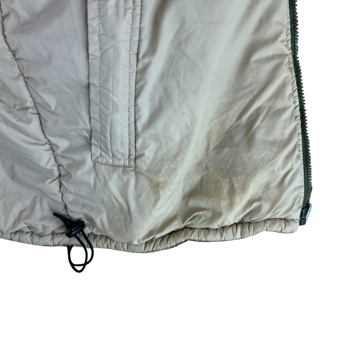 British Army Reversible Thermal Olive Green / Tan Quilted Jacket - Medium