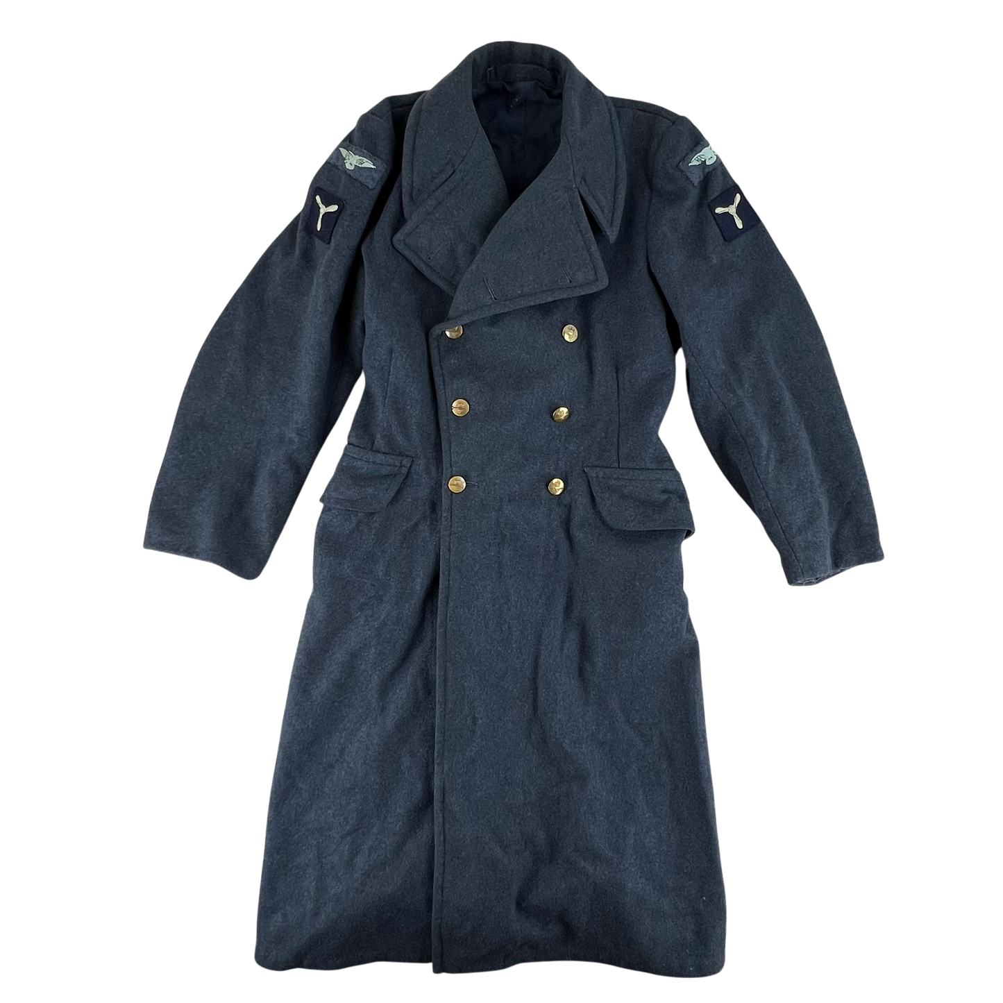 British RAF 50's New Pattern Wool Greatcoat - Medium SIZE 14