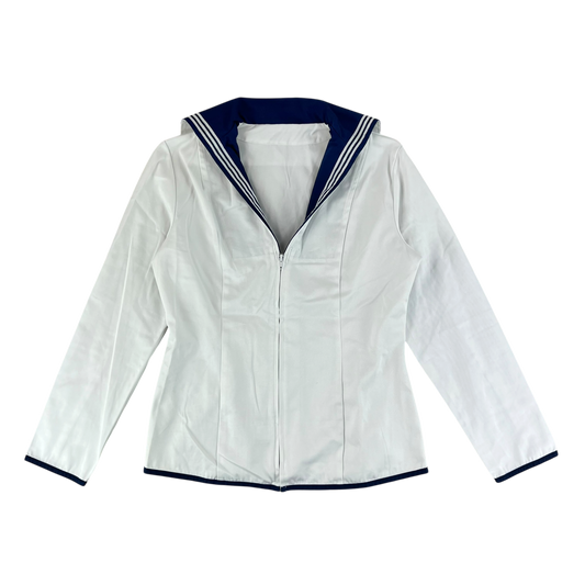 British Royal Navy Class II White Jumper Sailor's Top - Medium 178/96