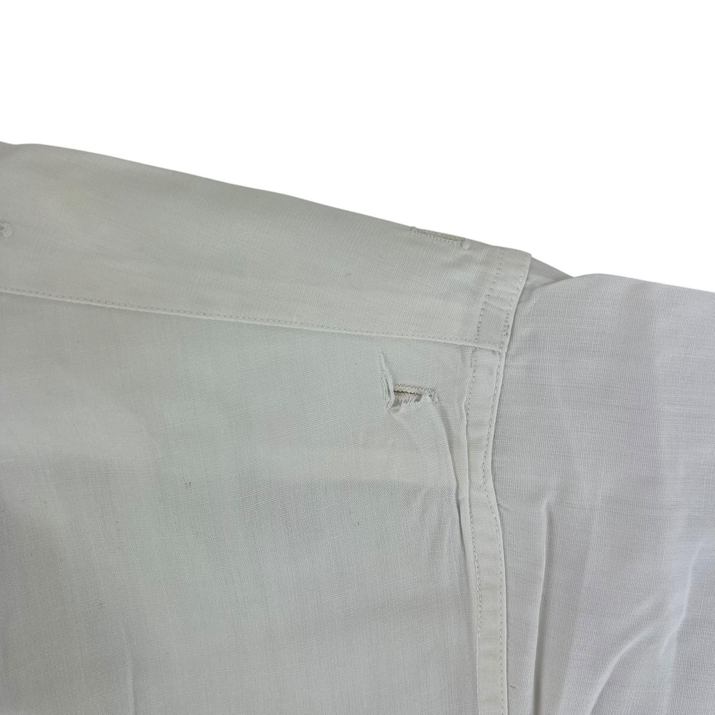 British Merchant Navy 50s Officer's Tropical Short Sleeve Shirt - Large