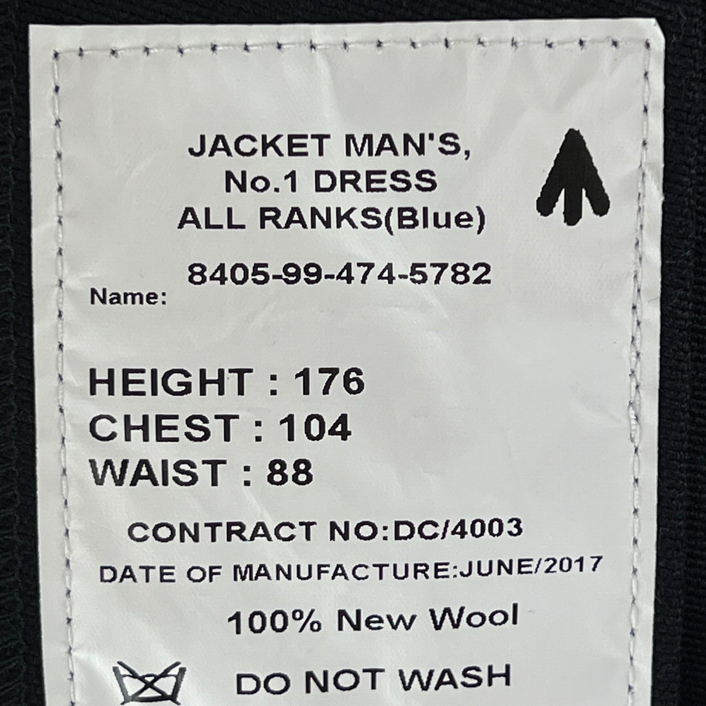 British Army No. 1 Dress Jacket - Royal Artillery Regiment - Medium 176/104