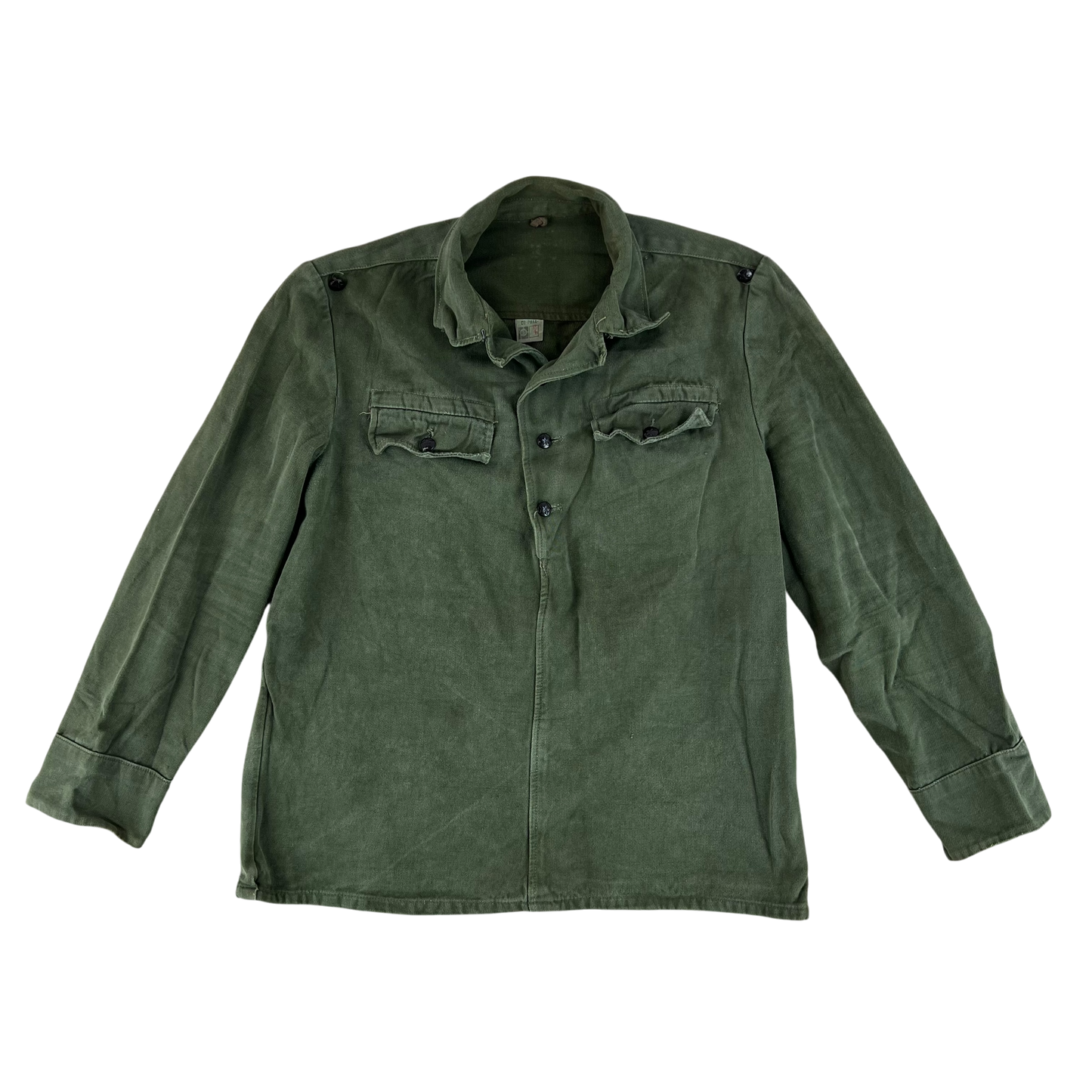 Bulgarian People's Army Olive Green Cossack Shirt - Medium