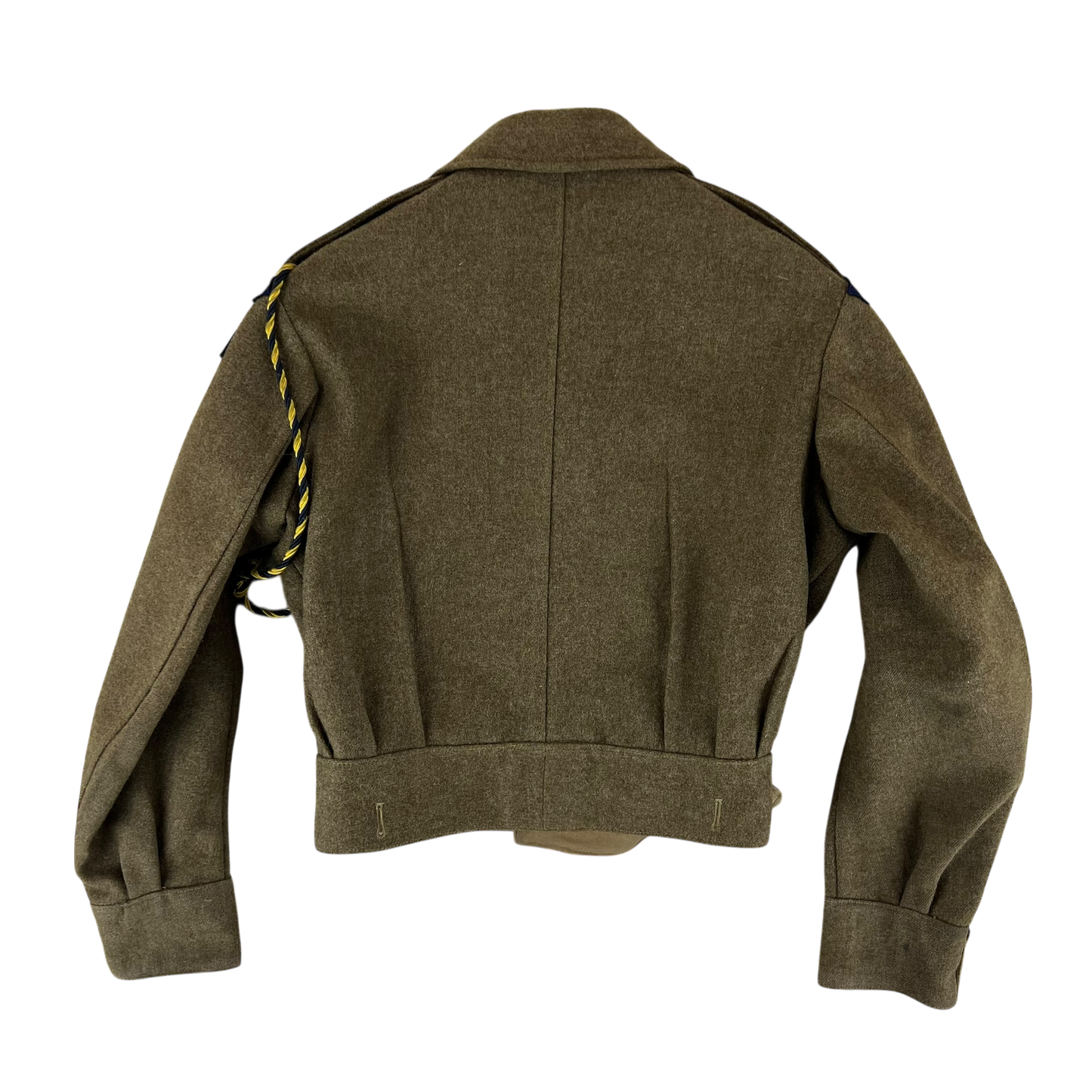 British Army 50s Khaki Ike 1949 Pattern Battle Dress Jacket - RASC - Small SIZE 4