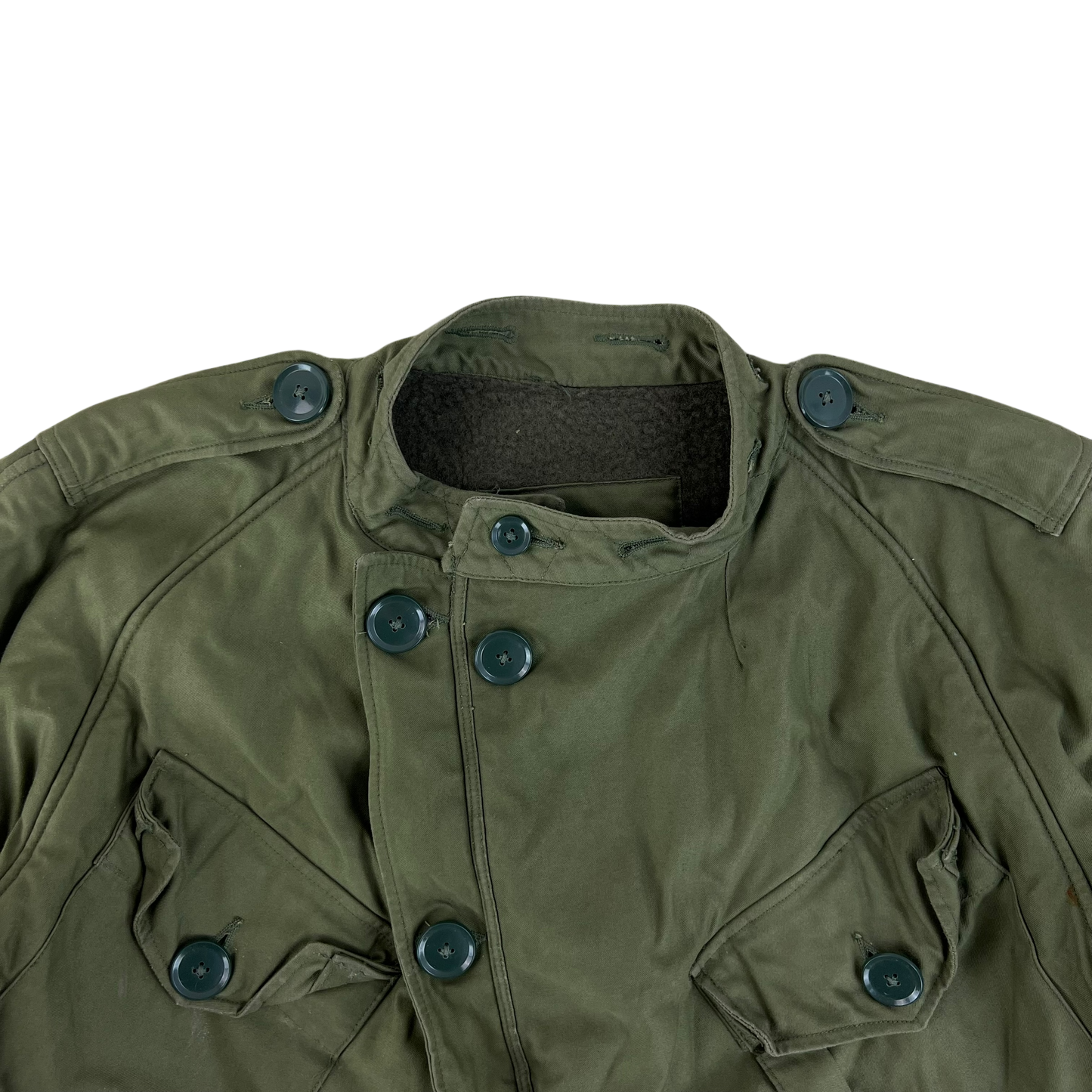 British Army 60s Olive Green Middle Parka - Large SIZE 2