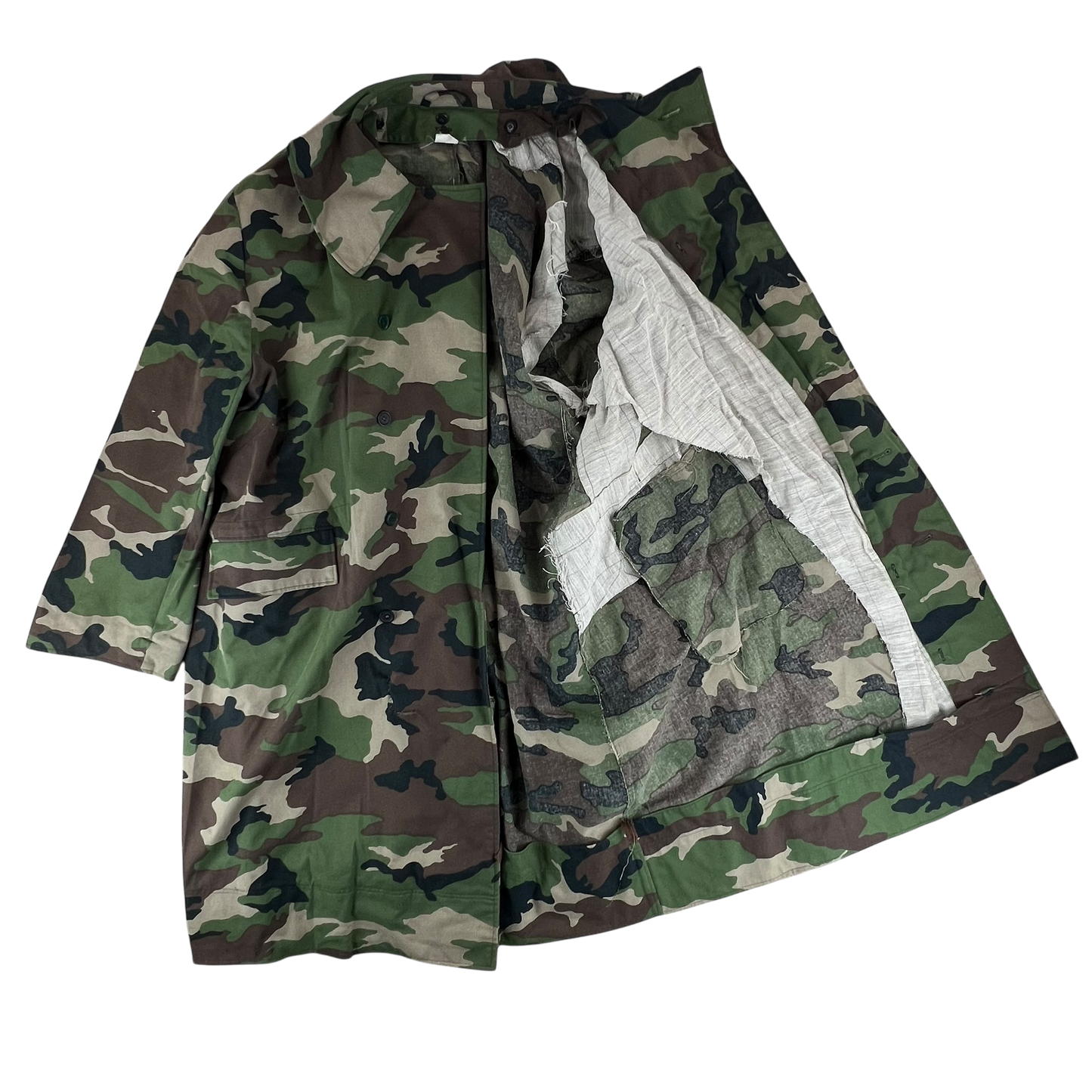 Slovak Army M97 Camouflage Dispatch Trench Coat - XXX Large