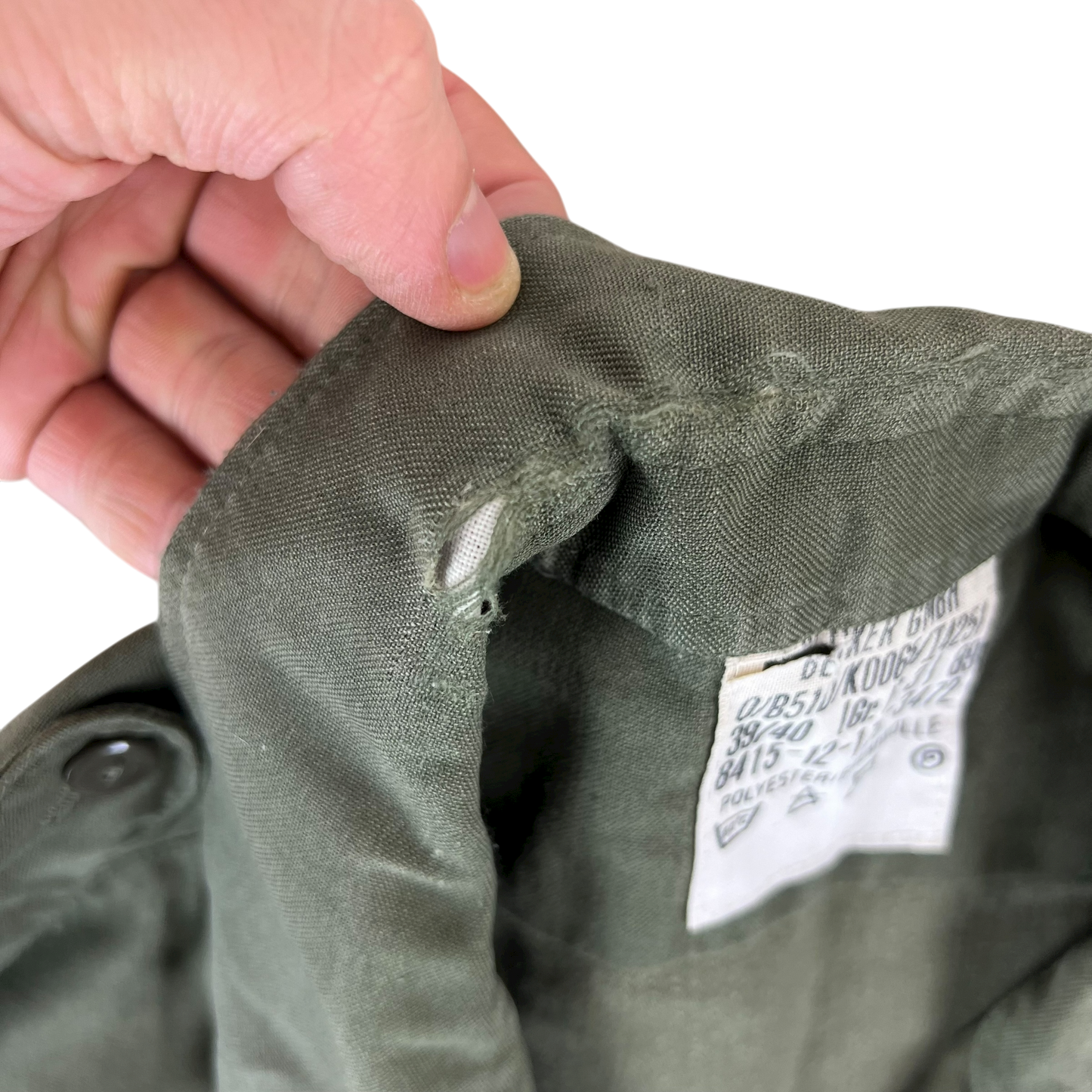 German Army Olive Green Long Sleeve Field Shirt - Medium GrNr3