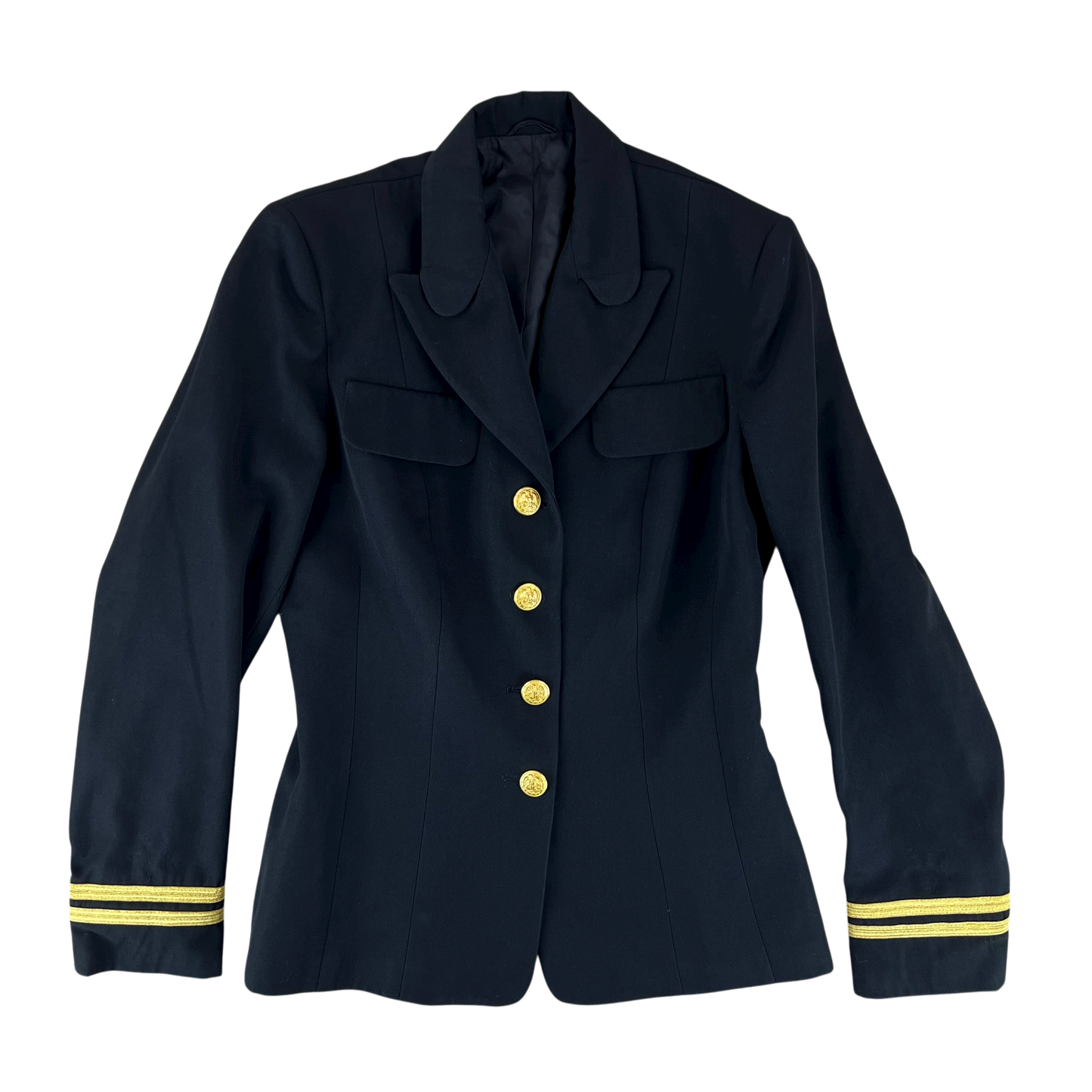 US Navy Women's Black Dress Jacket - Small