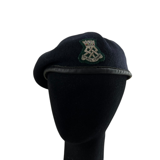 British Army Beret w/ Patch - Royal Yeomanry - Small