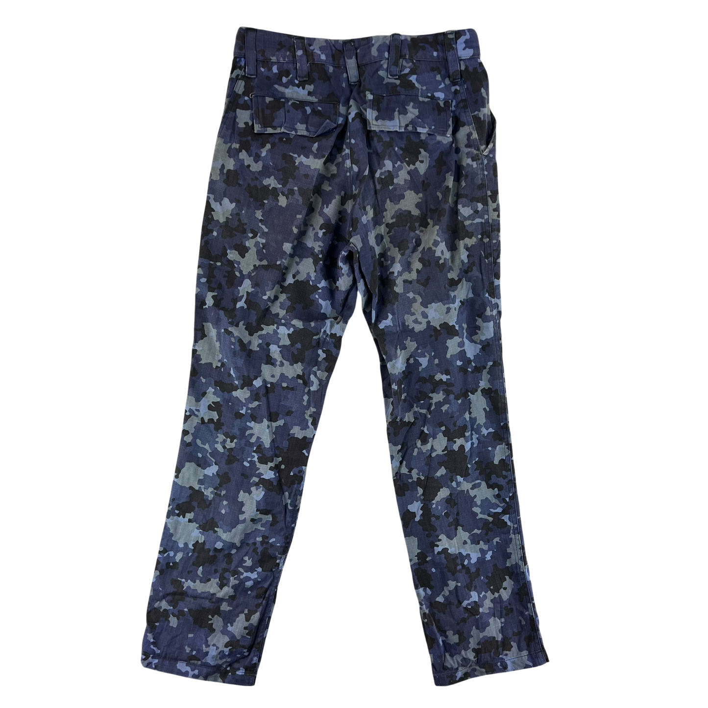 Romanian Navy M2017 Blue Camouflage Ripstop Trousers - W31 L31