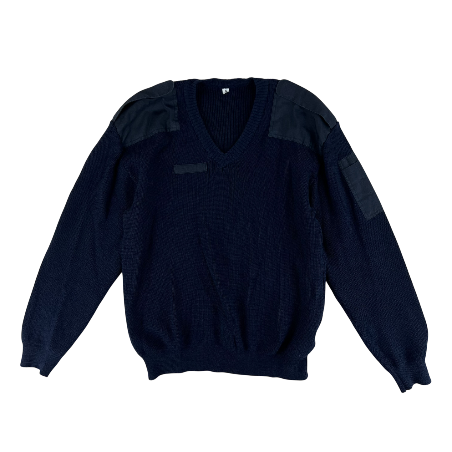 Dutch Navy Blue V Neck Pullover Jumper - X Large