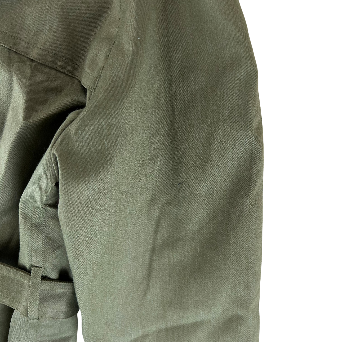 Spanish Army 80s Green Trenchcoat - Large