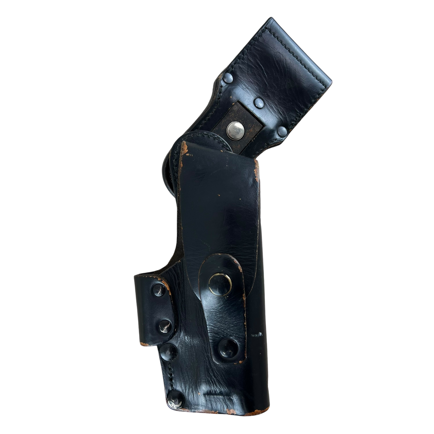 West German Police AKAH Black Leather Holster