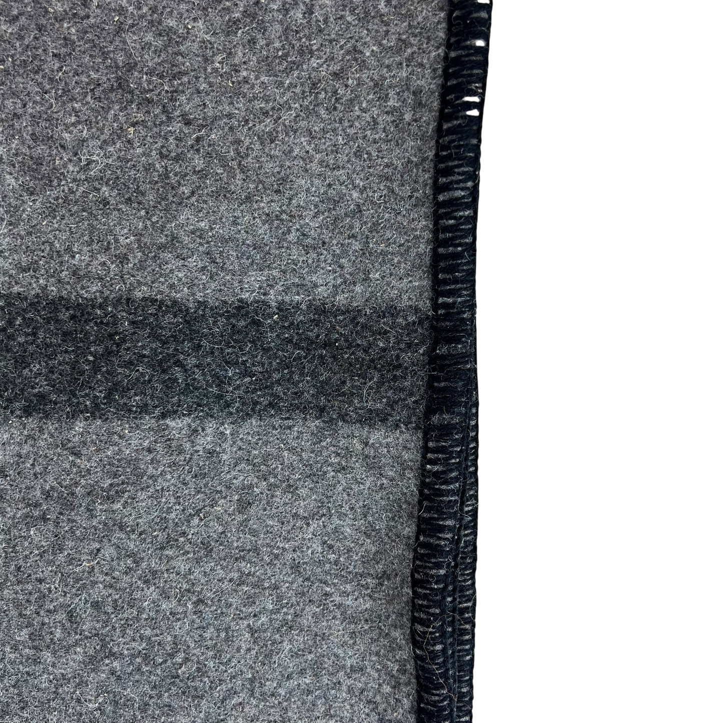 Romanian Army Grey Wool Blanket 73 x 58"