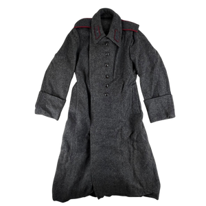 Bulgarian People's Army 70s Grey Wool Greatcoat - Medium