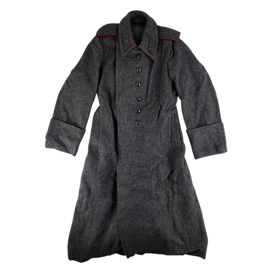 Bulgarian People's Army 70s Grey Wool Greatcoat - Medium