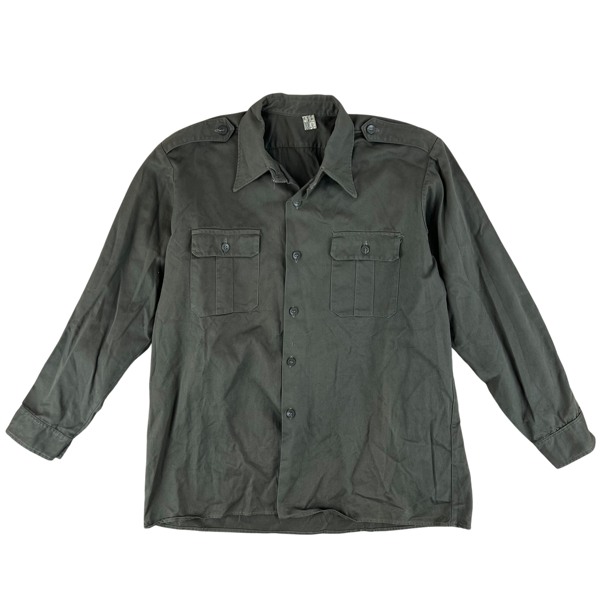 Yugoslav Army M77 Olive Drab Dress Shirt - Large