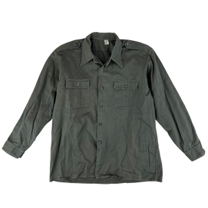 Yugoslav Army M77 Olive Drab Dress Shirt - Large