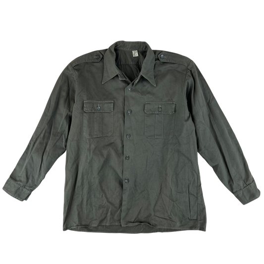 Yugoslav Army M77 Olive Drab Dress Shirt - Large
