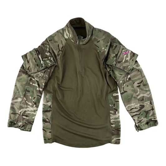 British Army P23 MTP Camouflage Olive Green UBACS Combat Shirt - Medium 180/100