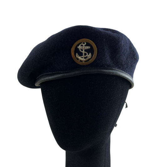 British Royal Navy Beret w/ Badge - Ratings Badge - Small 56cm