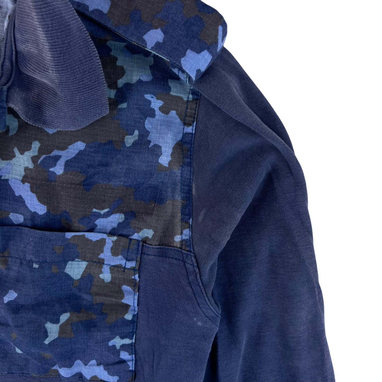 Romanian Navy M2017 Blue Camouflage Polo Top - Medium