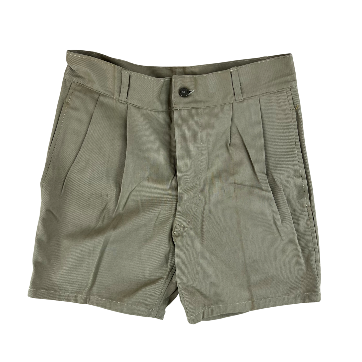 Italian Army 70s Stone Chino Shorts - W27