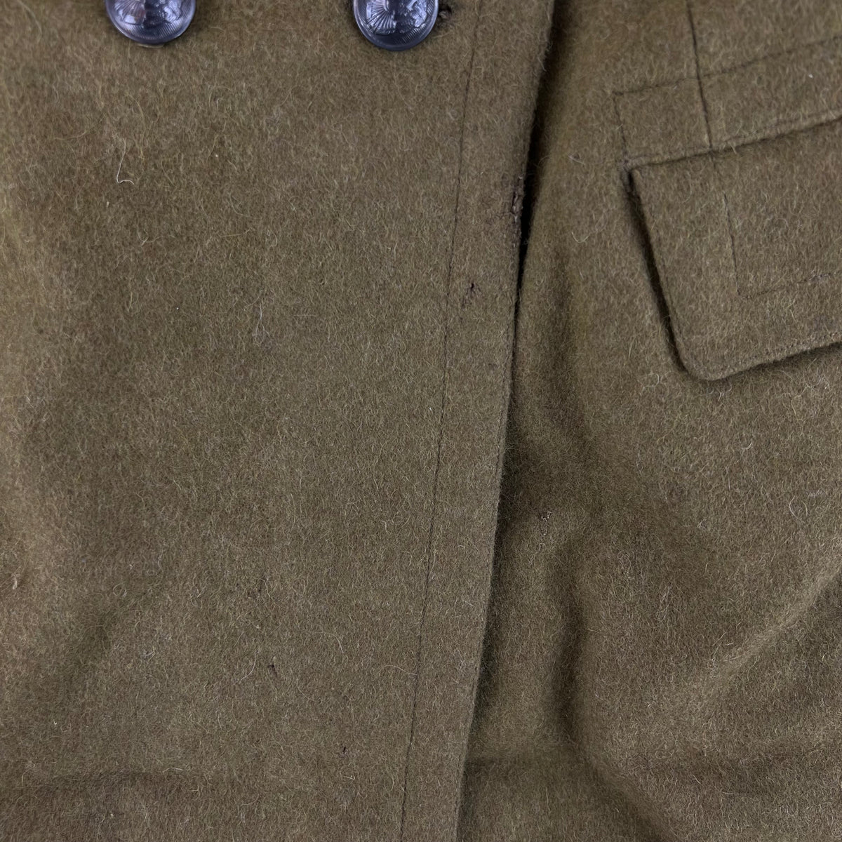 Romanian People's Army 70s Khaki Wool Greatcoat - Medium