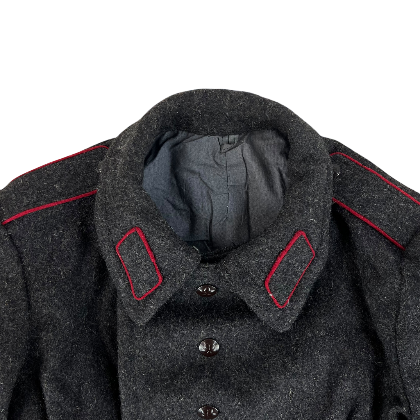 Bulgarian People's Army 80s Grey Wool Greatcoat - Medium