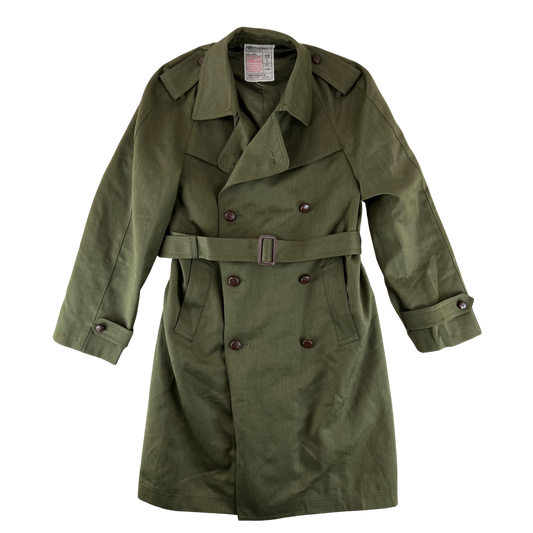 Spanish Army 80s Green Trenchcoat -