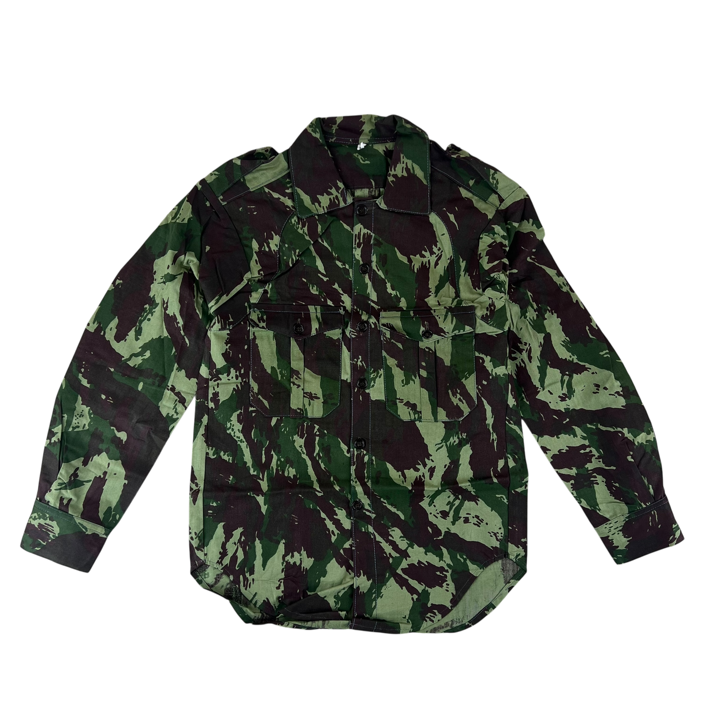 Portuguese Army M63 Lizard Camouflage Long Sleeve Shirt - Small