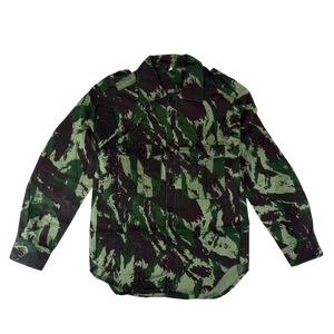 Portuguese Army M63 Lizard Camouflage Long Sleeve Shirt - Small