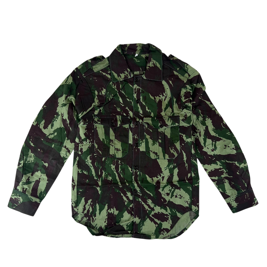 Portuguese Army M63 Lizard Camouflage Long Sleeve Shirt - Small