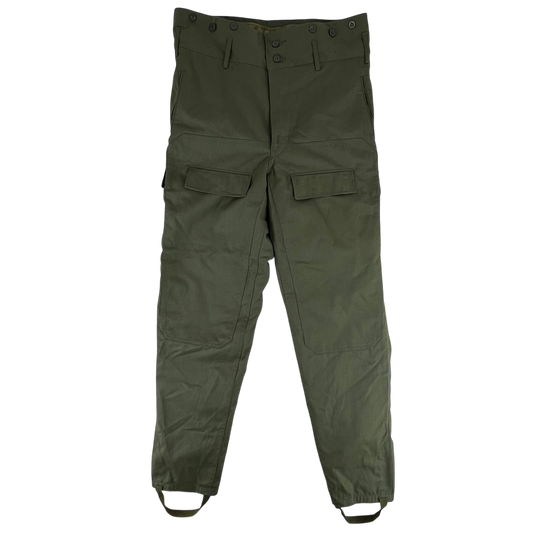 Czechoslovak Army M85 / Vz. 85 Olive Green Combat Trousers w/ Winter Liner - W39 L34