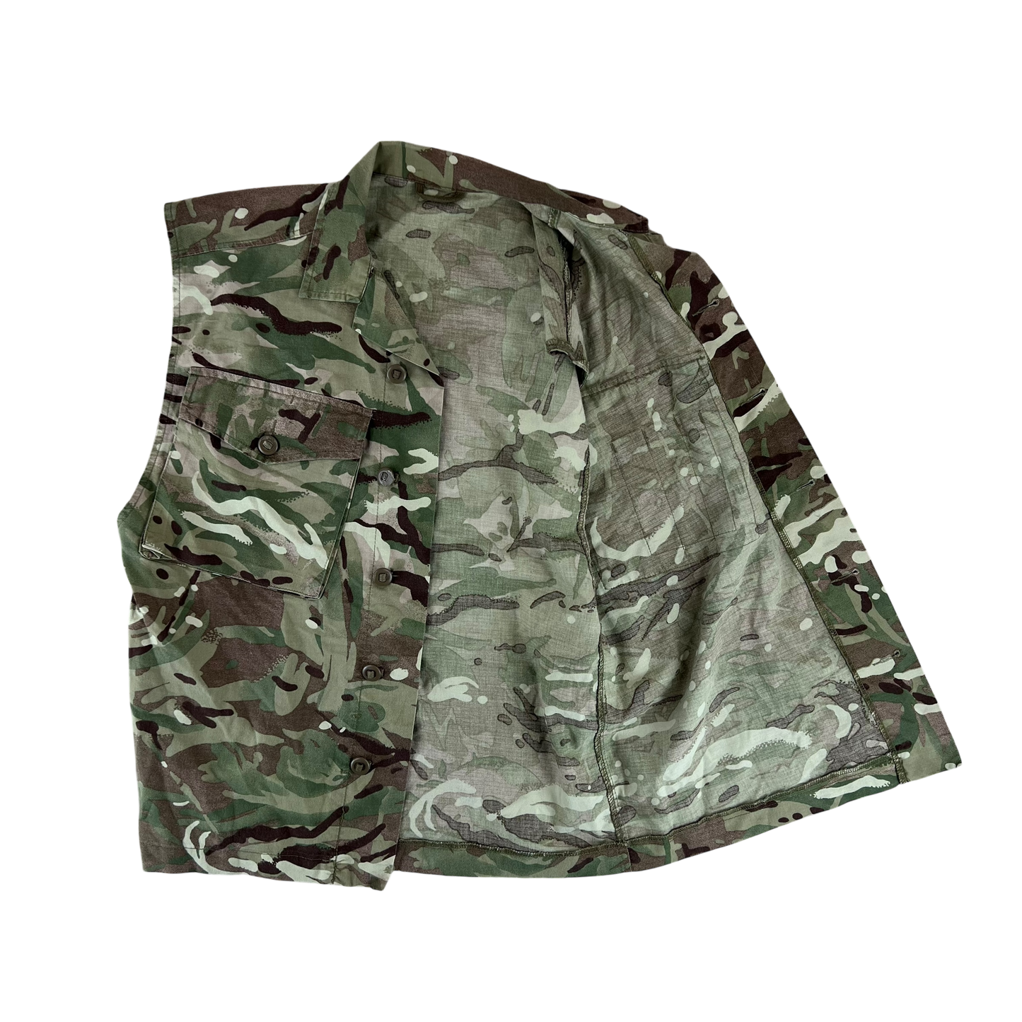 British Army MTP Camouflage Field Tailored Barracks Shirt / Vest - Medium 170/96