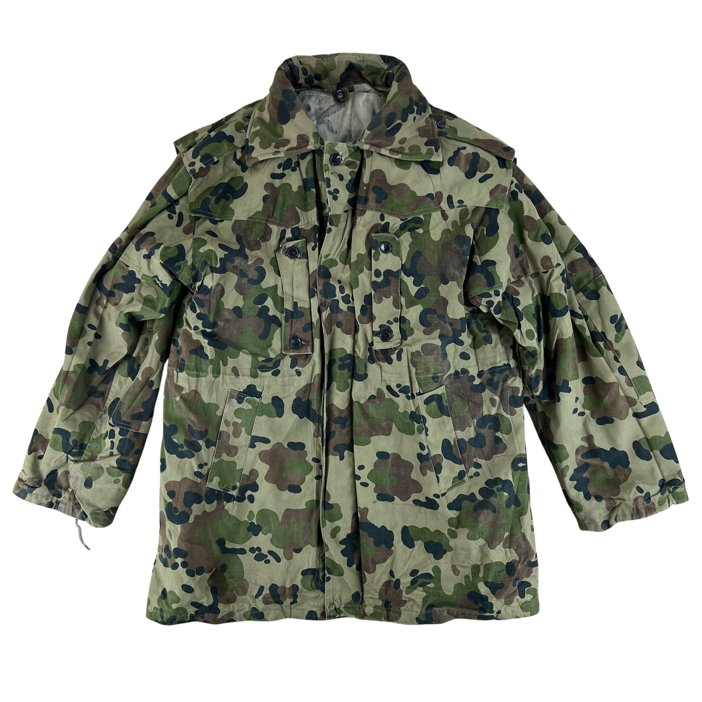Romanian Army M1994 Fleck Camouflage Parka w/ Thermal Liner - Large