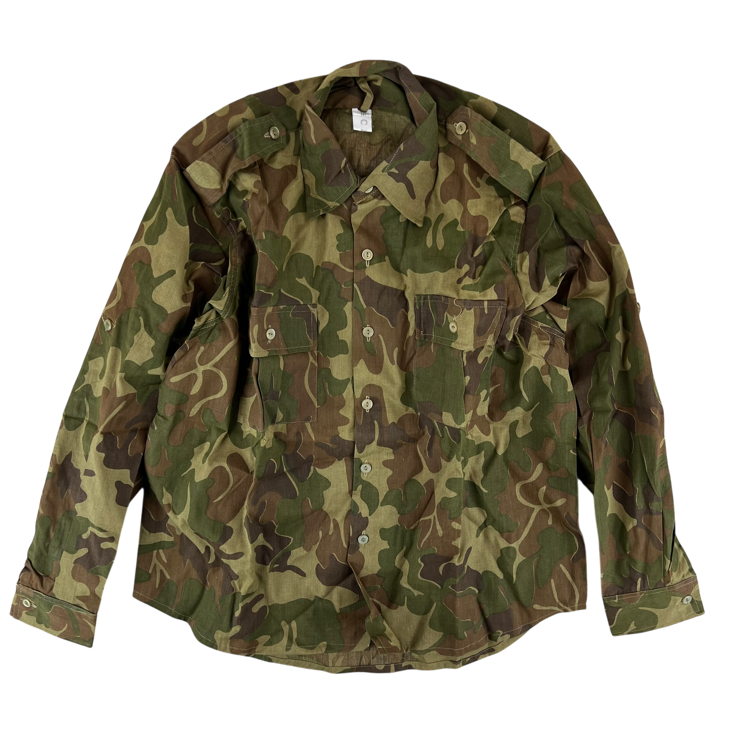 Romanian Army M1990 "Leaf" Camouflage Long Sleeve Shirt - Large