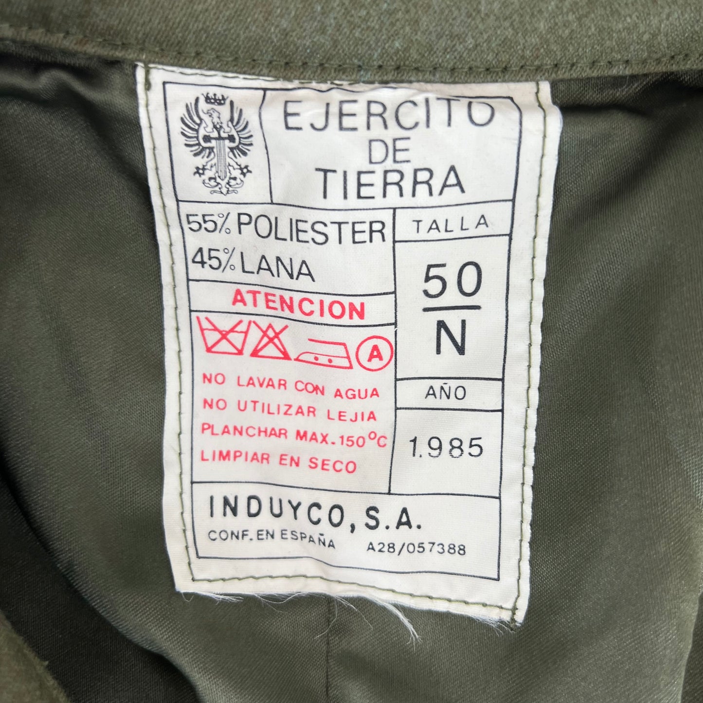 Spanish Army 80s Green Trenchcoat - Medium